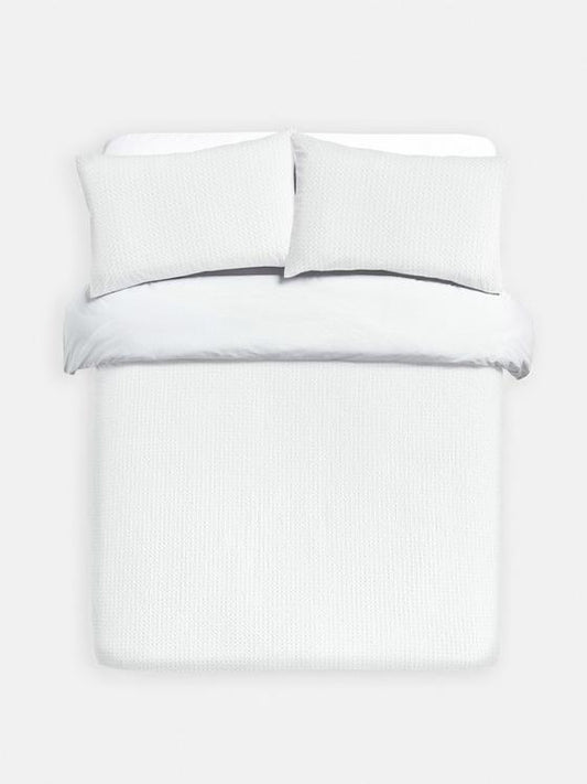 Waffle Super King Duvet Cover Set