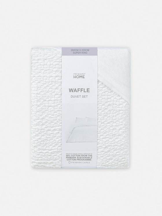 Waffle Super King Duvet Cover Set