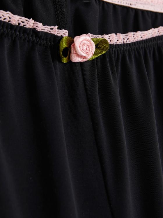 Lace Trim Pyjama Shorts