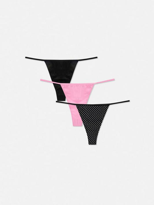 3pk String Thongs