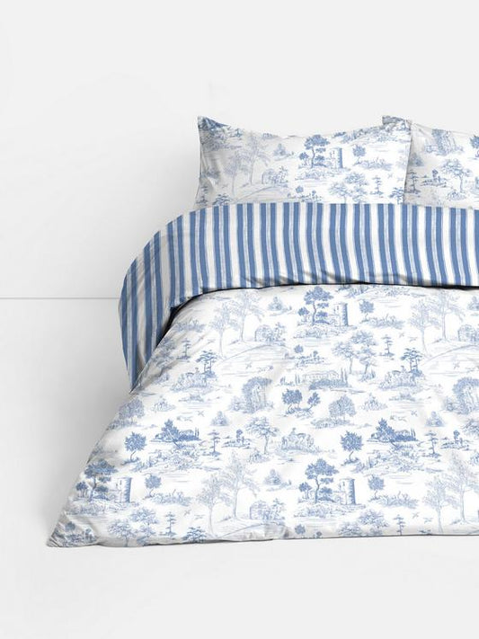 Toile De Jouy Double Duvet Cover Set