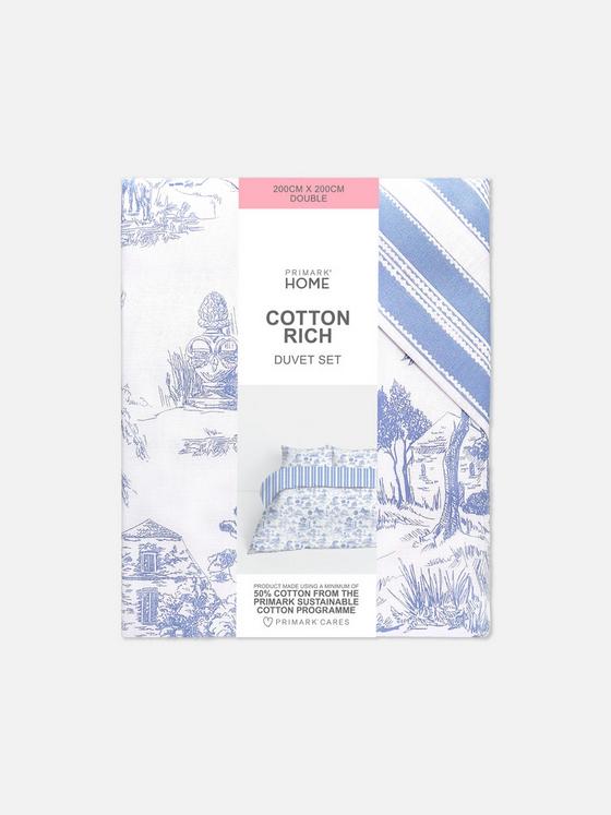 Toile De Jouy Double Duvet Cover Set