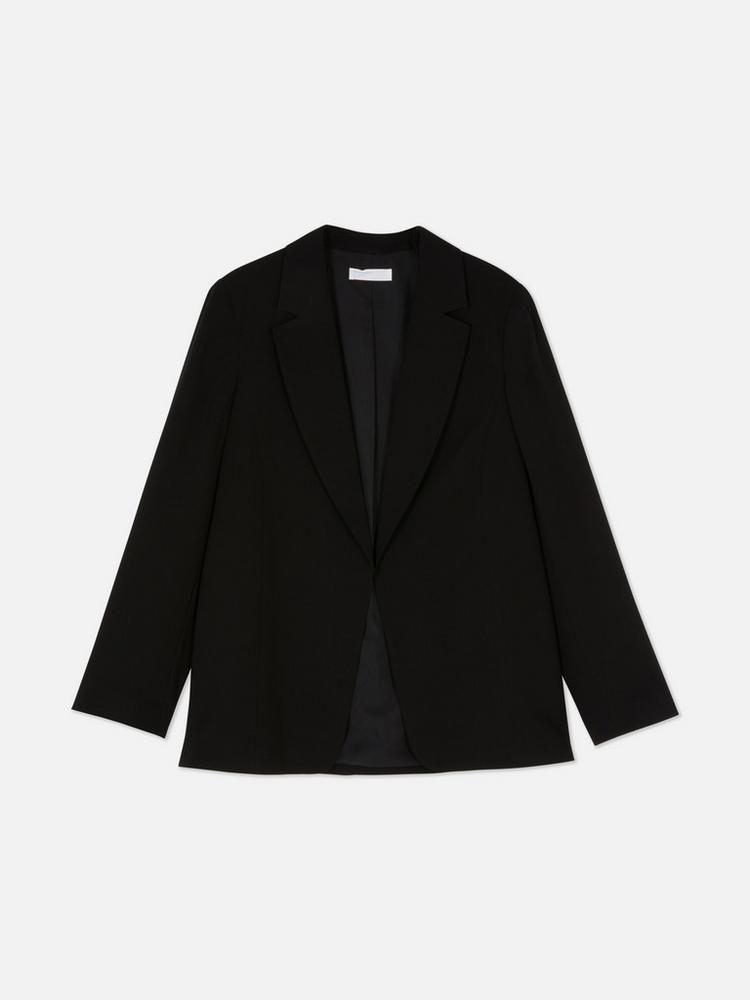 Oversized Straight-Cut Blazer