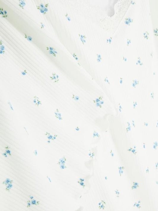 Lace Trim Shorty Pyjama Set