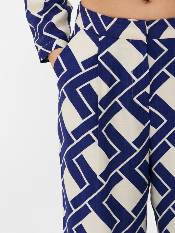 Abstract Wide Leg Trousers