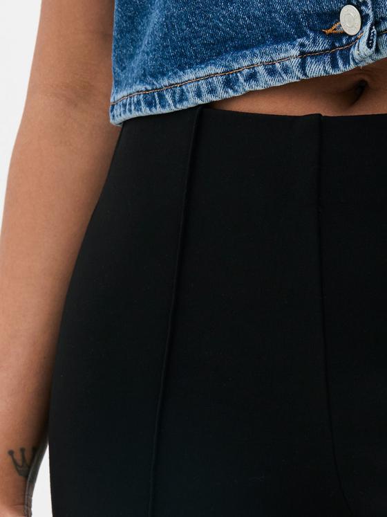 Mid-Rise Ponte Flare Leggings