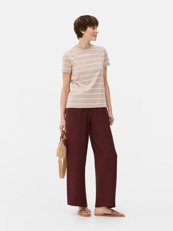 Pull On Wide Leg Trousers