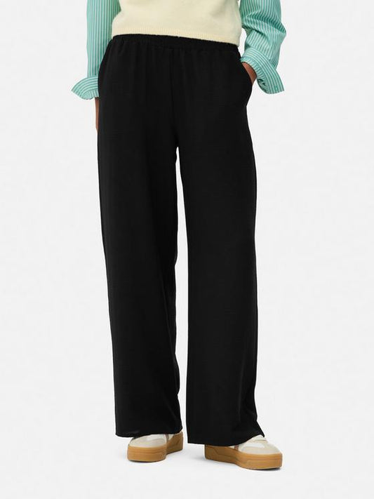 Pull On Wide Leg Trousers