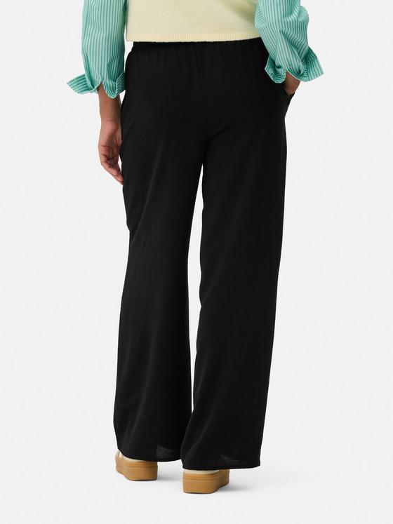 Pull On Wide Leg Trousers