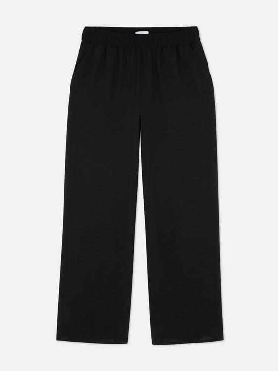 Pull On Wide Leg Trousers