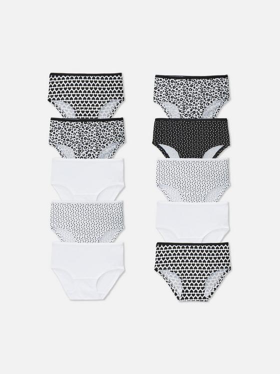 10pk Monochrome Short Briefs