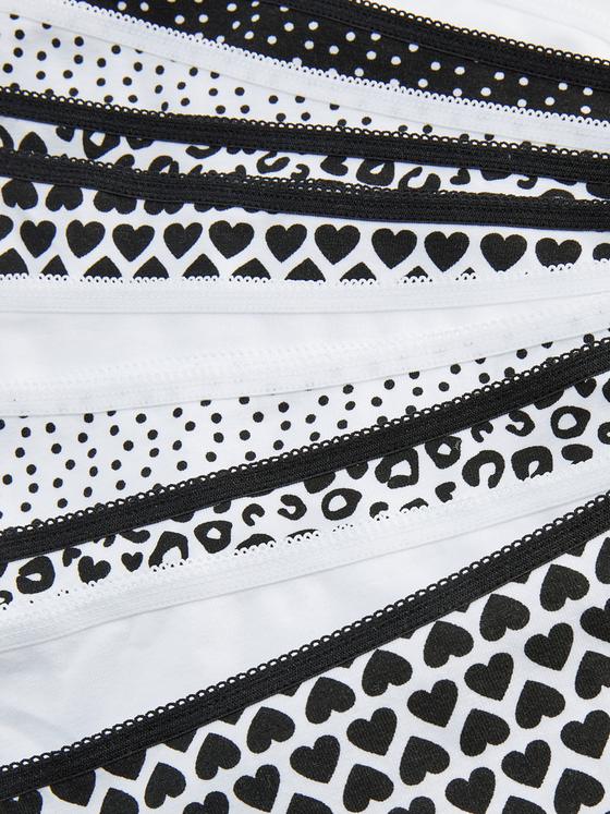 10pk Monochrome Short Briefs