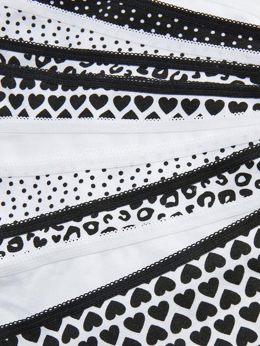 10pk Monochrome Short Briefs