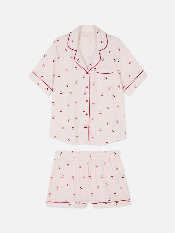 Printed Jersey Short Pyjamas