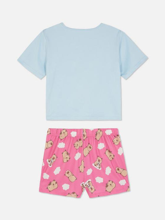 Capybara Character Short Pyjamas