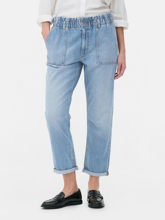 Paperbag Waist Cotton Trousers