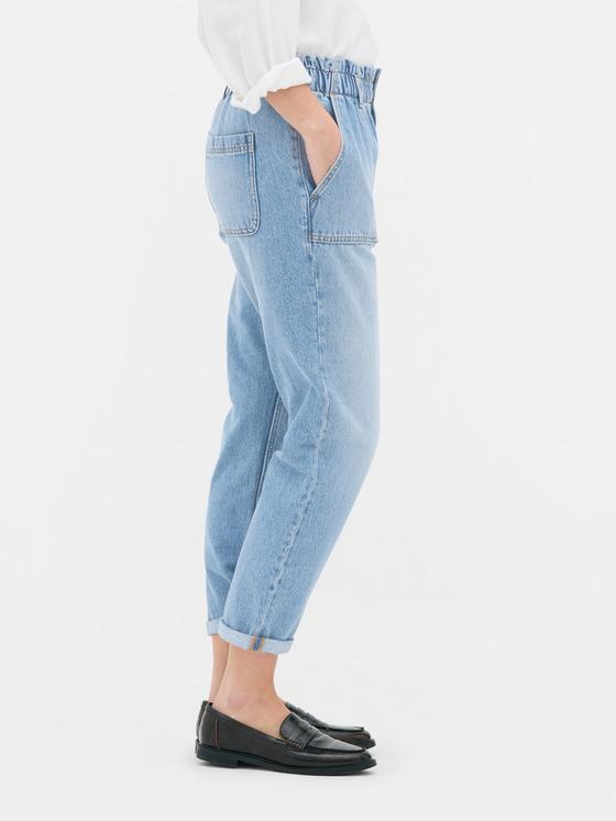Paperbag Waist Cotton Trousers
