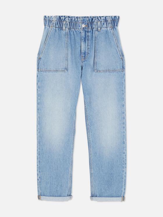 Paperbag Waist Cotton Trousers