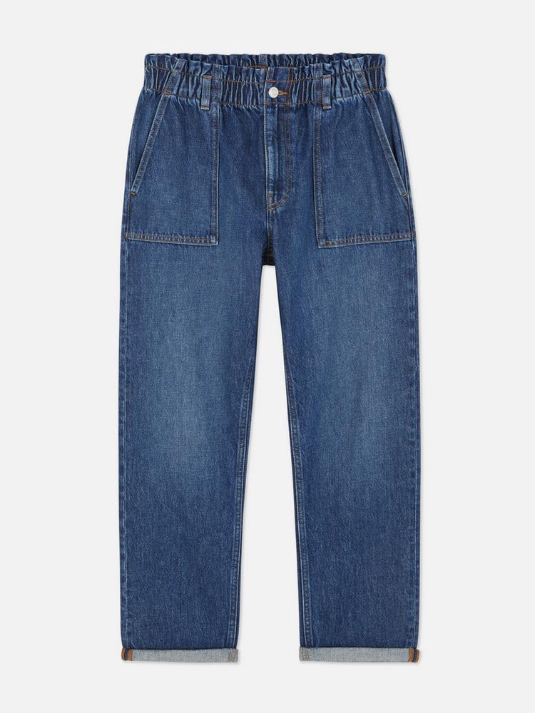 Paperbag Waist Cotton Trousers
