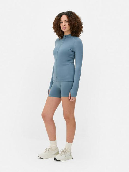 Seamless Zip-Up Sport Jacket