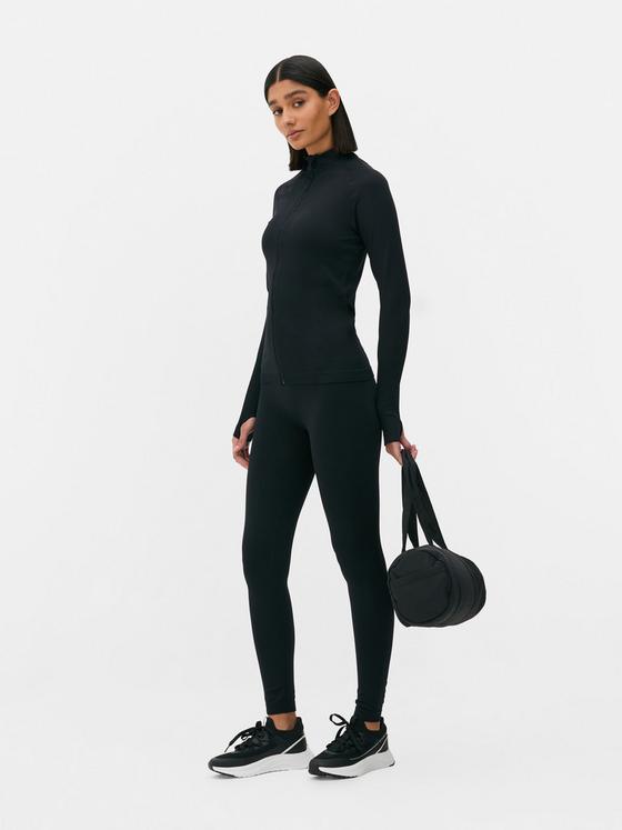 Seamless Zip-Up Sport Jacket