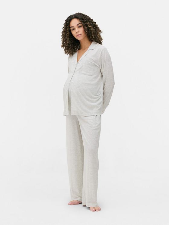 Ribbed Maternity Pyjama Shirt