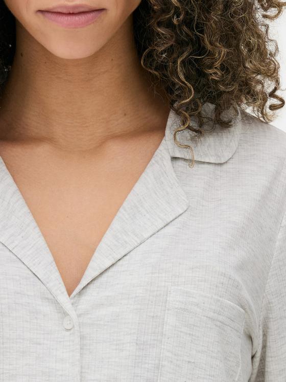 Ribbed Maternity Pyjama Shirt