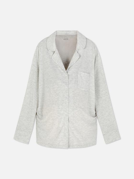 Ribbed Maternity Pyjama Shirt