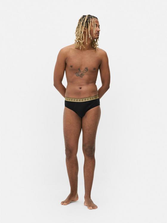 5pk Metallic Waistband Briefs