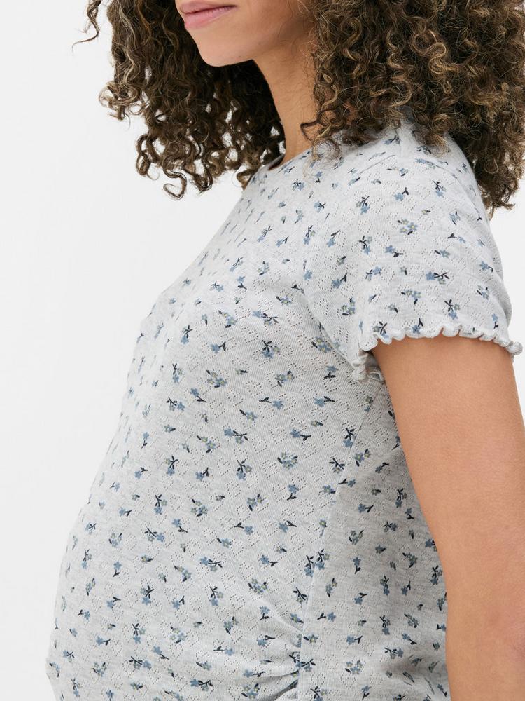 Maternity Pointelle Pyjama T-Shirt