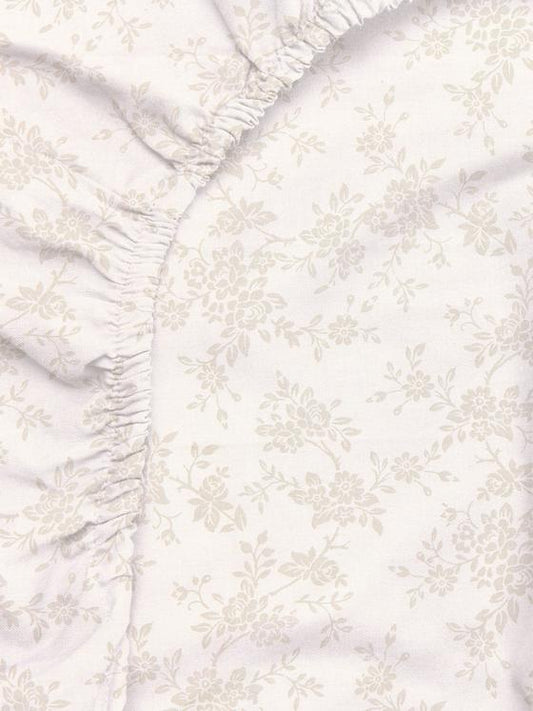 Double Floral Fitted Sheet