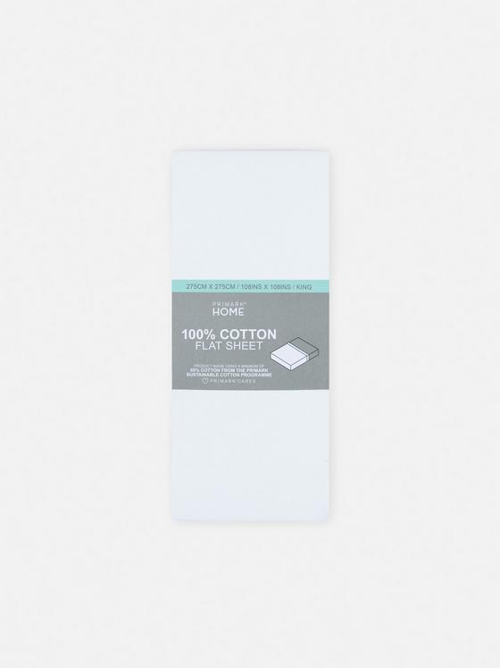 Sateen King Size Flat Sheet