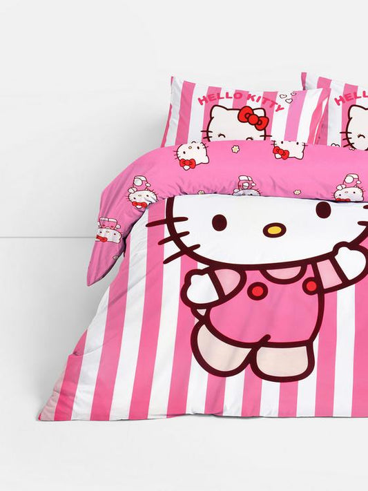 Hello Kitty Double Duvet Cover Set