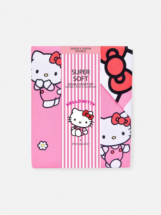 Hello Kitty Double Duvet Cover Set