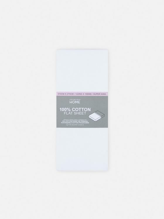 Sateen Super King Size Flat Sheet