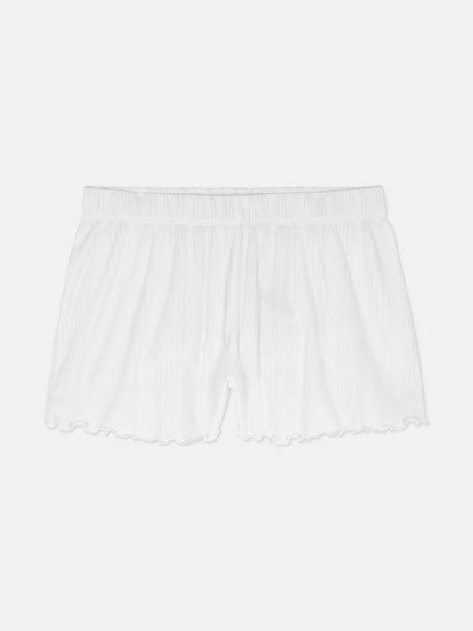 Jersey Lettuce Trim Pyjama Shorts