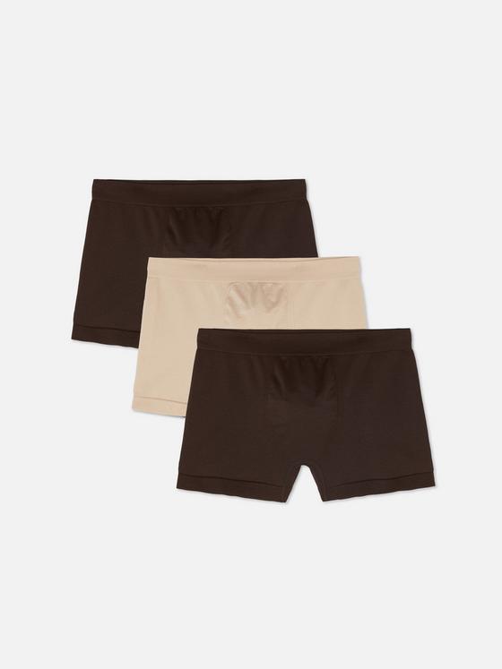 3pk Seamless Ribbed Trunks