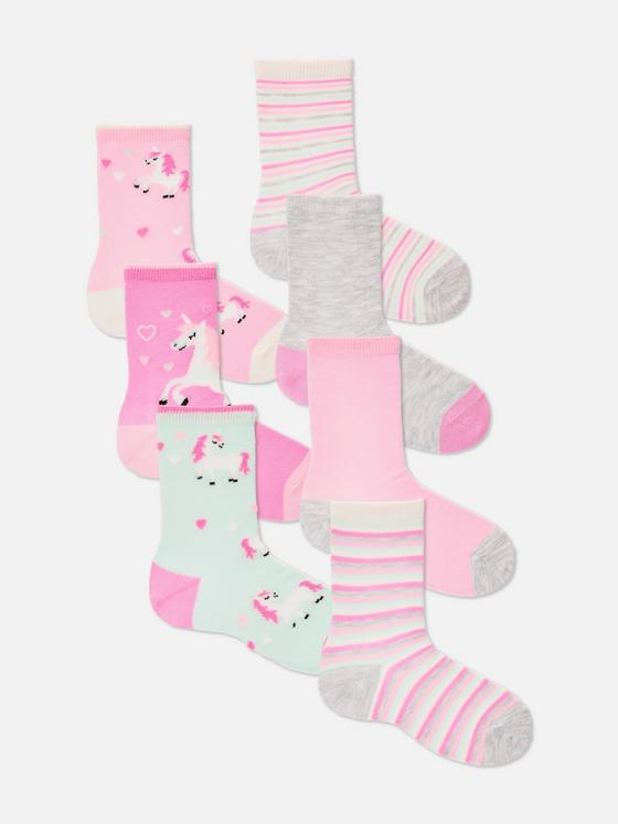 7pk Unicorn Ankle Socks