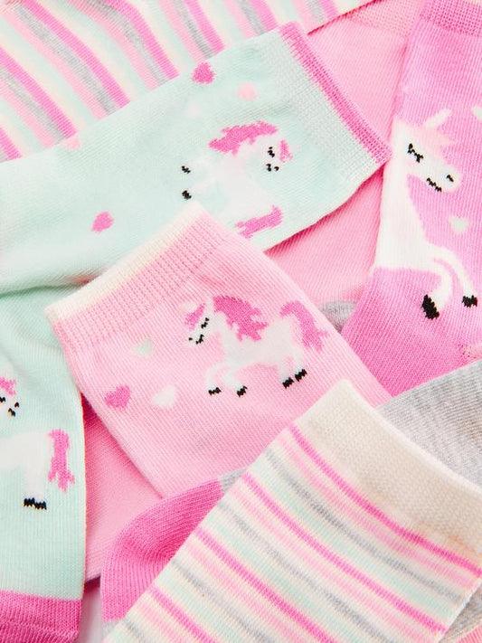 7pk Unicorn Ankle Socks