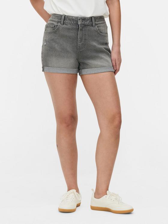 Denim Turn Up Shorts