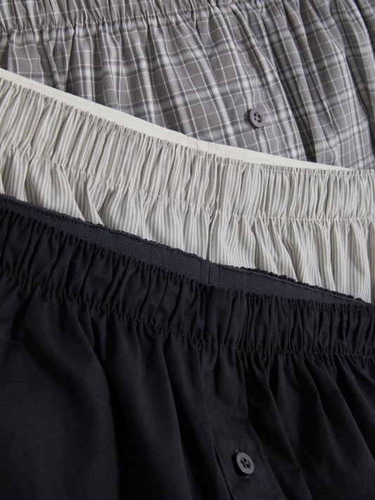 3pk Check Boxer Shorts