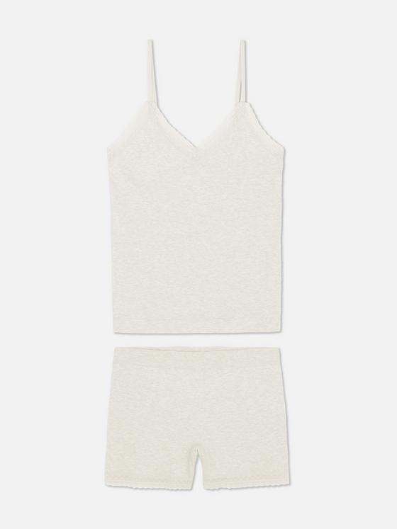 Lace Trim Cami and Shorts Pyjamas