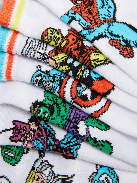 7pk Marvel Trainer Socks