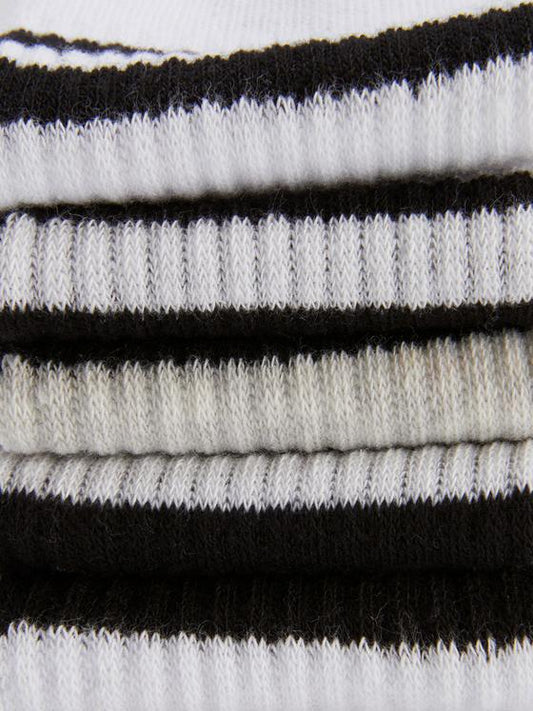 5pk Striped Ankle Socks