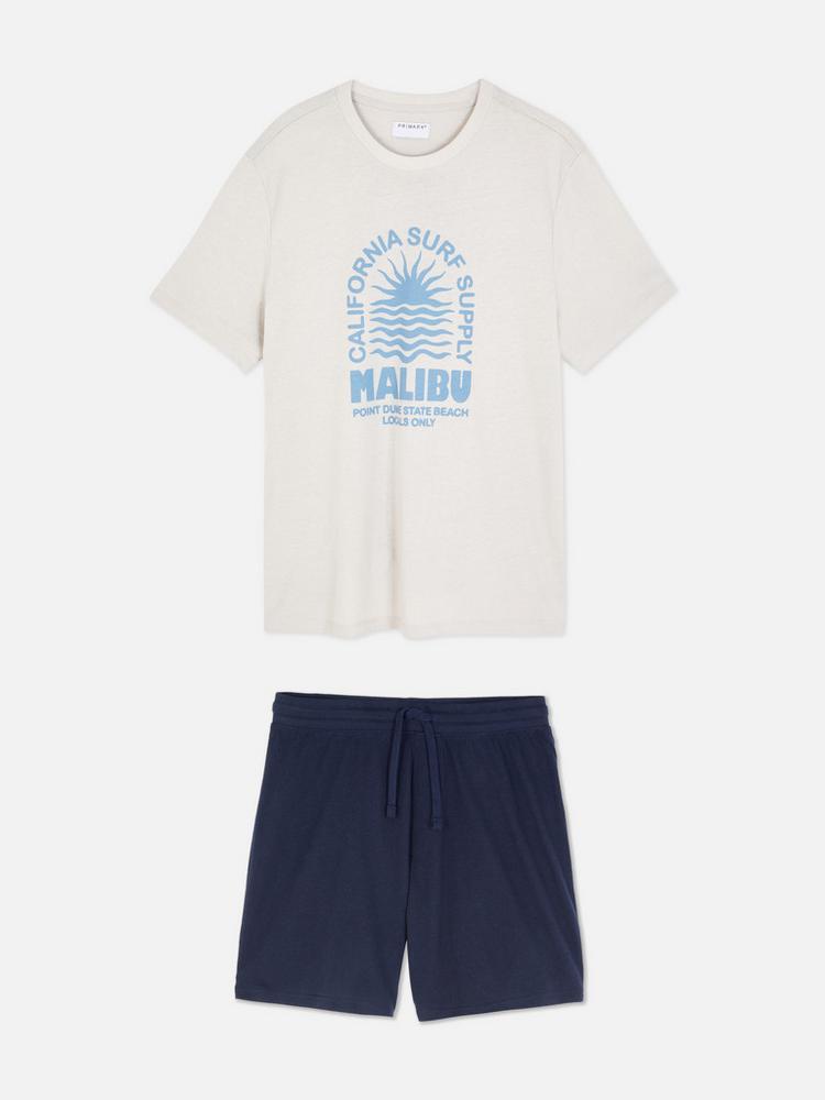 Malibu Shorts and T-Shirt Pyjamas