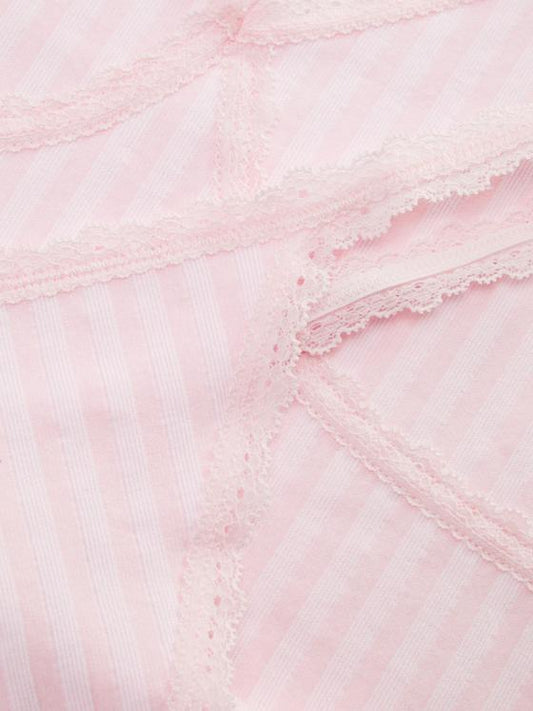 Pointelle Bralette and Thong Set