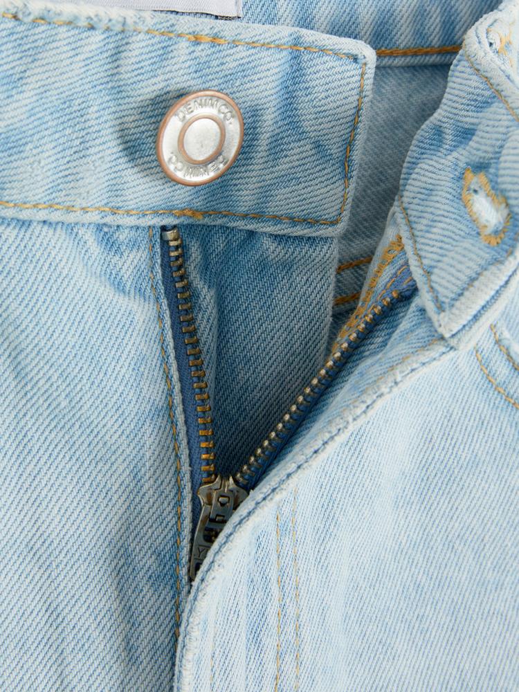 Ripped Denim Shorts