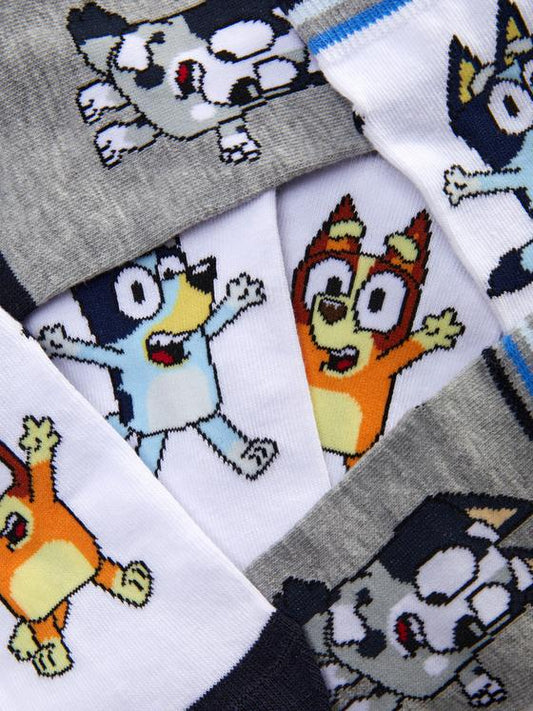 3pk Bluey Trainer Socks