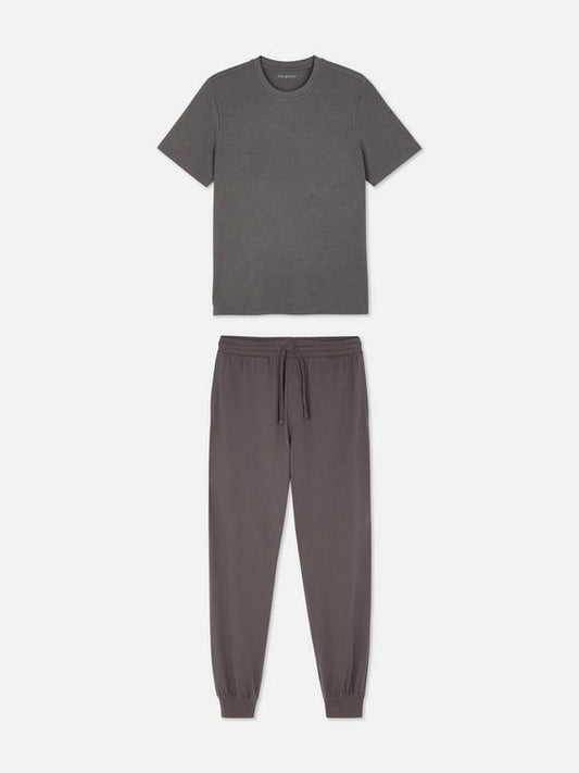 Textured Long Pyjama Set