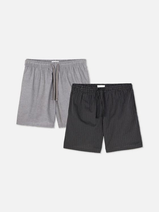 2pk Poplin Pyjama Shorts